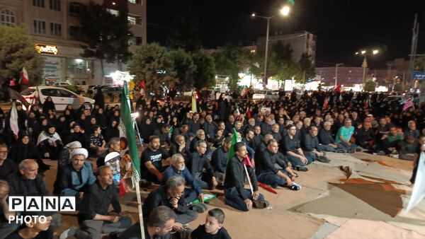 شب تاسوعا در بلوار فضل نیشابور 