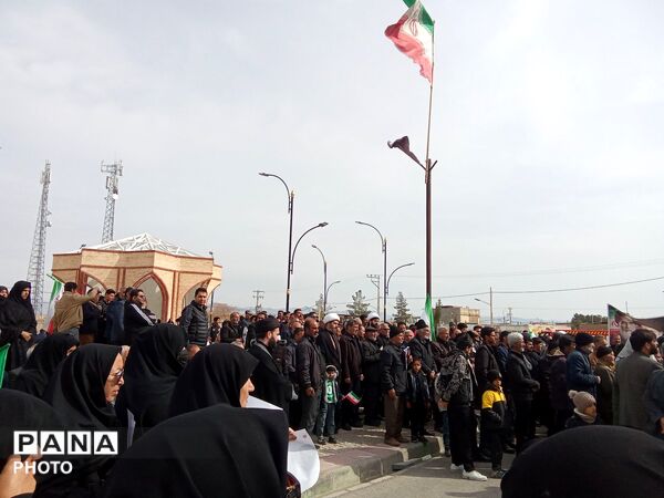 طنین صدای مردم شهرستان کندر در روز قدس