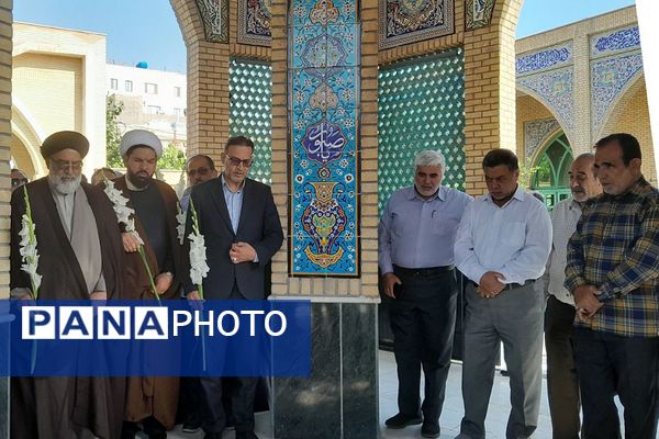 مراسم سالروز شهادت شهید بهشتی و ۷۲ یار انقلاب و چهلمین روز از شهادت رییس‌جمهور و شهدای خدمت در ورامین