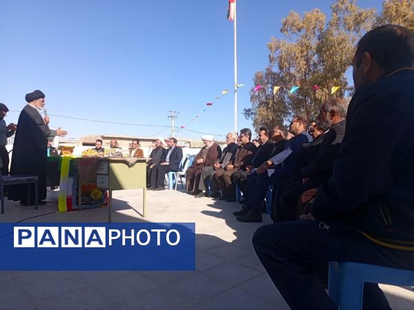 آیین کلنگ زنی آموزشگاه ۶کلاسه سلمان فارسی  در روستای بداف ابرکوه