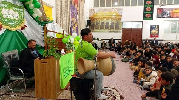 جشن باشکوه ولادت امام علی (ع) در روستای نقاب خلیل آباد