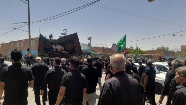 روز هشتم محرم دسته روی هیئت جانثاران ابوالفضلی روستای فدافن