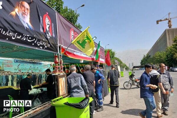 خداحافظ ای خادمِ دین و ملت؛ موکب «دلدادگان رهبر شهید» در فیروزکوه 