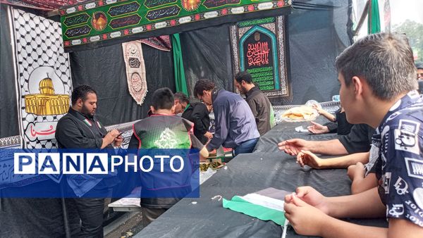 برپایی موکب عشاق الحسین سازمان دانش‌آموزی شهر تهران