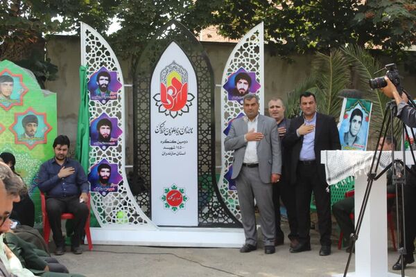 آیین رونمایی از المان سرداران و شهدای گلوگاه 