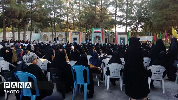 مراسم گرامیداشت هفته دفاع مقدس در گلزار شهدای شهرستان نیشابور 