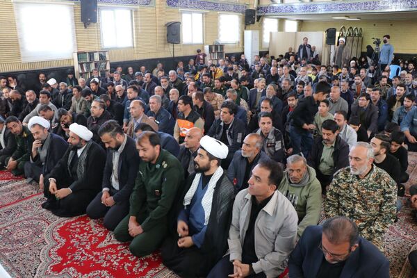 حضور پرشور بسیجیان شهرستان جاجرم در گردهمایی عظیم بسیجیان جاجرم، هم نوا با طنین نام شهید گمنام
