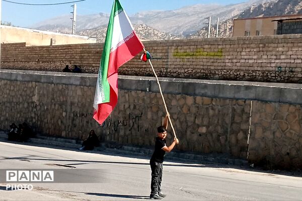 مراسم عاشورا در گلزار شهدای شهرستان لنده