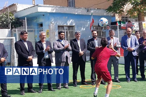 افتتاح زمین چمن مدرسه امام رضا(ع) پردیس