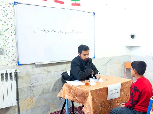 آغاز مرحله آموزشگاهی مسابقات قرآن و عترت در دبستان شهید پسندیده فدافن 