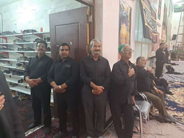 مراسم عزاداری شب هفتم ماه محرم در روستای نقاب شهرستان خلیل آباد