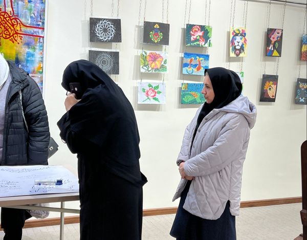 نمایشگاه پرسش مهر مدرسه قدسیه تبریز 