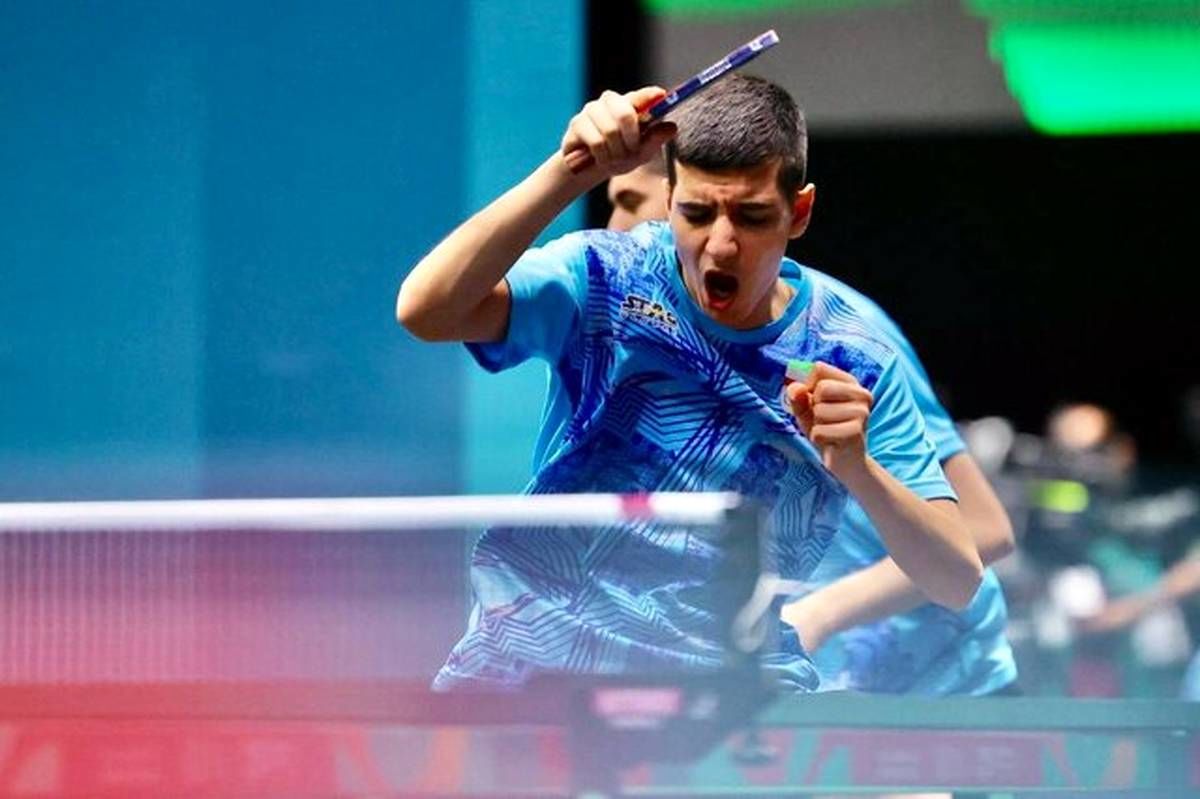 پسر نابغه تنیس‌روی میز ایران صیاد طلا و نقره «استار کانتندر» قطر