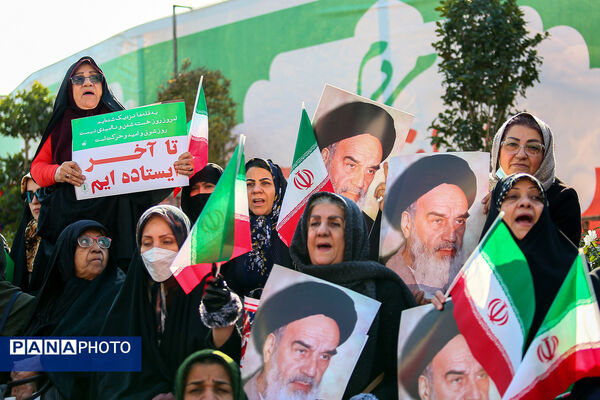 راهپیمایی محکومیت اقدامات تروریستی آمریکا و رژیم صهیونیستی علیه ملت ایران
