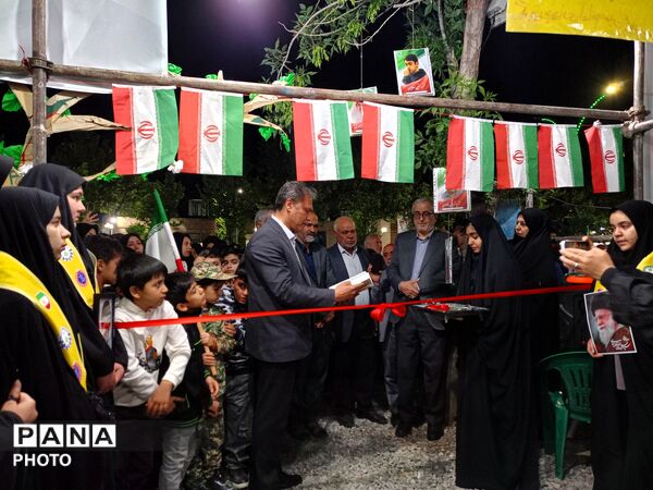 افتتاح موکب های دانش آموزی در حاشیه اجتماعات مردمی در شهرستان کاشمر