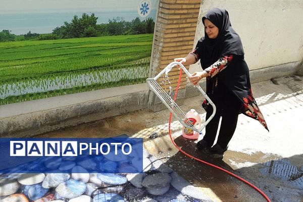 دبیرستان فرزانگان قائمشهر به استقبال مهر رفت
