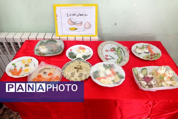صبحانه سلامت و روز جهانی تخم مرغ در مدرسه شهید خاقانی شهرستان شیروان