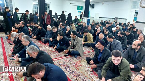 عزاداری فرهنگیان املش در چهلم رهبر شهید و شهدای مظلوم میناب 