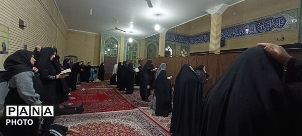 مراسم احیاء سومین شب قدر در مسجد امام حسین(ع) شهرستان پلدختر 