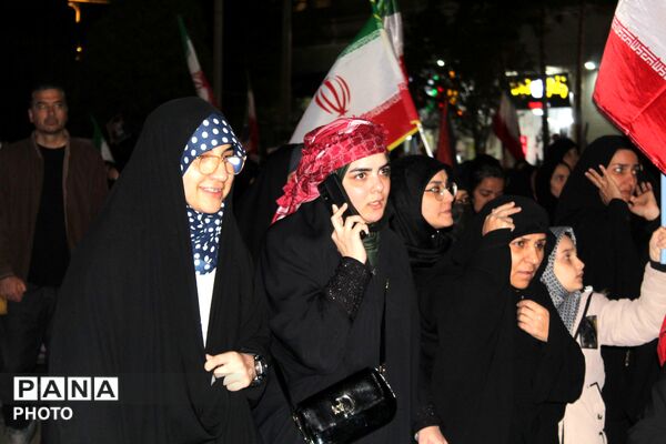 حرکت دسته عزاداری در شهرستان نیشابور