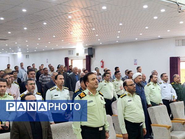  آیین و تکریم فرمانده نیروی انتظامی شهرستان خلیل آباد 