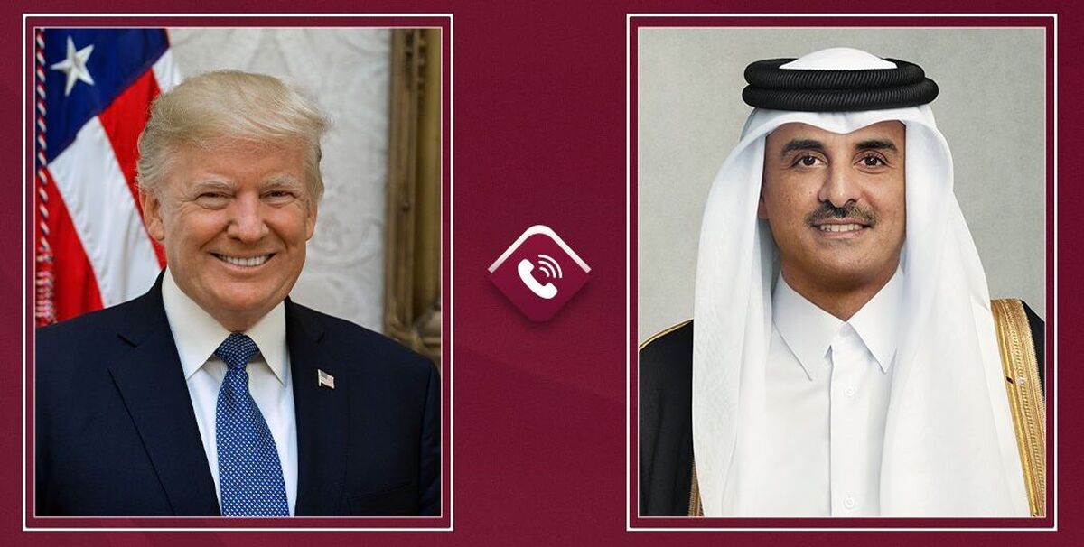 گفت‌وگوی تلفنی ترامپ و امیر قطر درباره تحولات منطقه