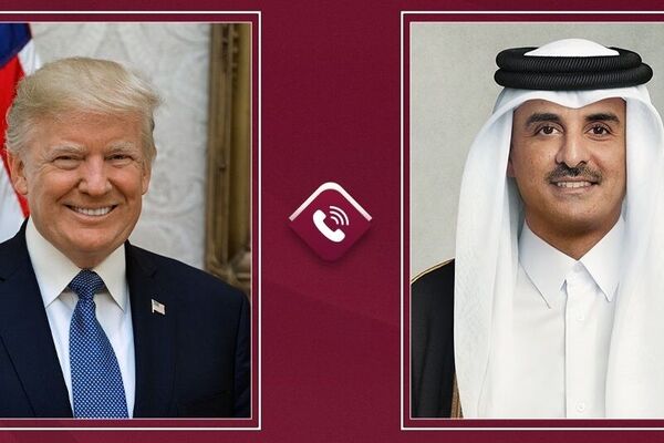 گفت‌وگوی تلفنی ترامپ و امیر قطر درباره تحولات منطقه