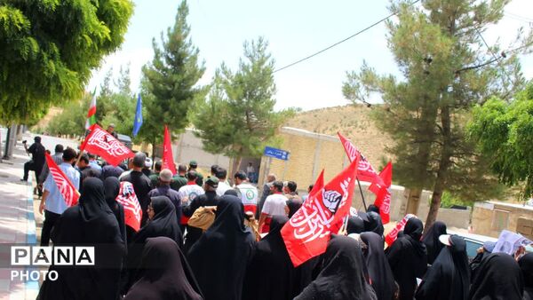 پیاده روی جاماندگان اربعین حسینی در شهرستان مارگون 