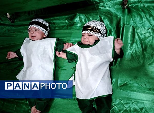 آیین شیرخوارگان حسینی در نخستین روز محرم در مساجد  نیشابور و شهر بار