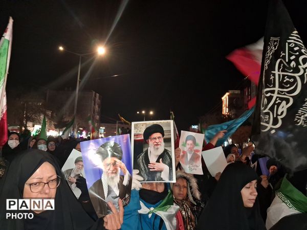  یازدهمین شب مراسم شهادت آیت الله سید علی خامنه‌ای در بلوار فضل 