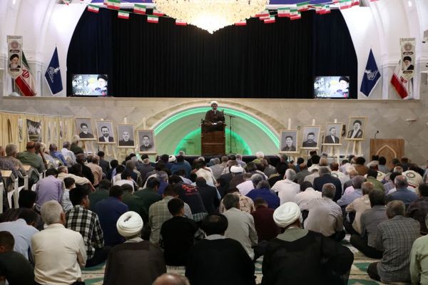 مراسم بزرگداشت شهدای خدمت در مسجد جامع شهرستان آباده 