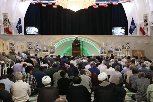 مراسم بزرگداشت شهدای خدمت در مسجد جامع شهرستان آباده 