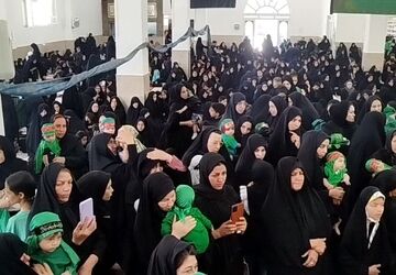 تجلی ارادت مادران بهمن در همایش شیرخوارگان حسینی