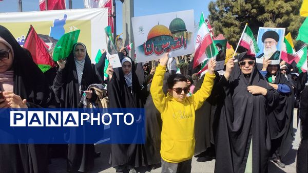 حماسه آفرینی مردم اراک در روز قدس