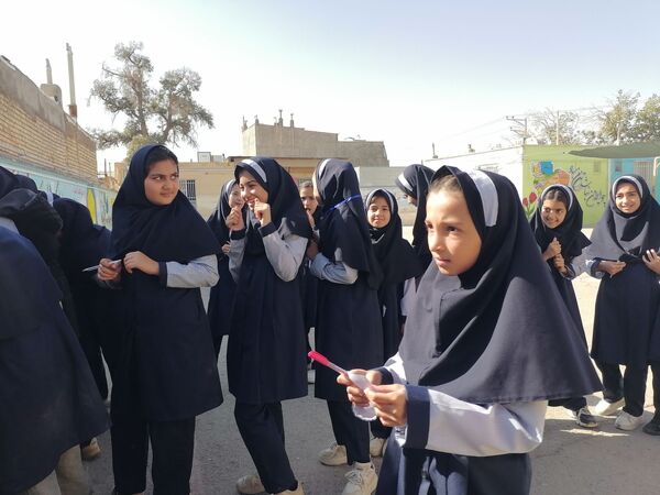 مراسم انتخابات شورای دانش آموزی در دبیرستان ناهید نخودی 
