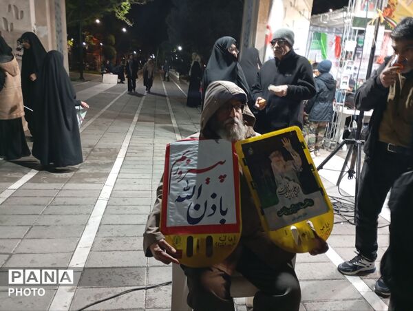 مراسم چهلمین روز درگذشت شهادت رهبر معظم انقلاب اسلامی و شهدای میناب 
