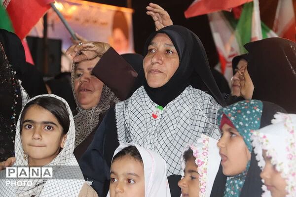 شامگاهی دیگر از حضور گرم مردمان باشتی در تجمعات