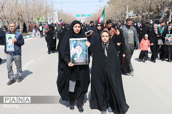 راهپیمایی روز قدس شهرستان بجنورد استان خراسان شمالی 