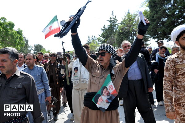 شکوه رزمایش «جانفدا برای ایران امام رضایی» در کرمانشاه