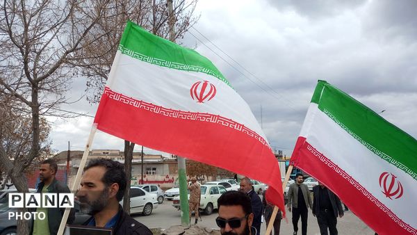 تشییع پیکر پاسدار شهید در شهرستان خواجه