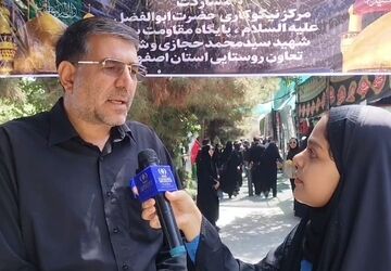 برپایی موکب خدمت رسانی به جاماندگان اربعین سازمان تعاون روستایی استان اصفهان