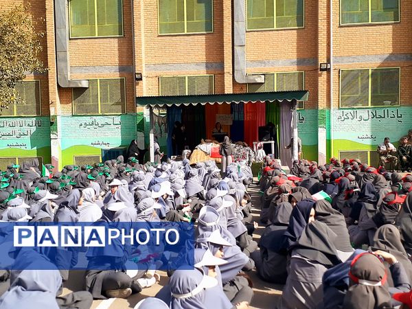 گرامیداشت هفته دفاع مقدس و زنگ مهر در مدرسه شایستگان