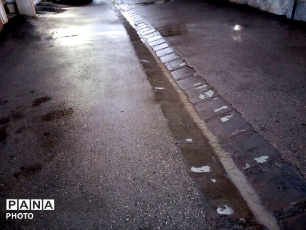 بارش رحمت الهی همراه با تگرگ در شهرستان نیشابور 
