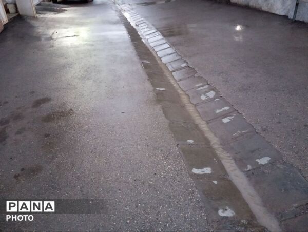 بارش رحمت الهی همراه با تگرگ در شهرستان نیشابور 