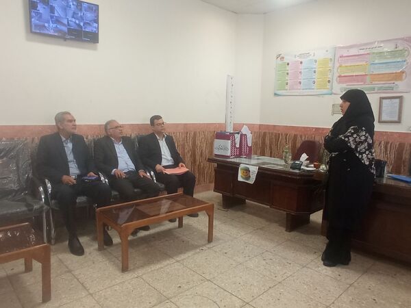 بازدید مدیر اداره ناحیه یک از دبیرستان گلشن آزادی