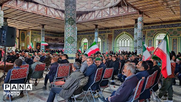 مراسم گرامیداشت چهلم امام شهید در گلزار شهدای  شهر بار نیشابور-۲
