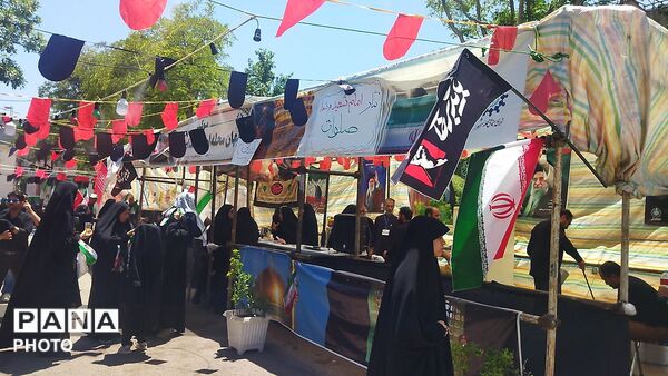 موکب جهان محله امام خامنه ای شهید در خیابان مصباح یزدی مشهد 