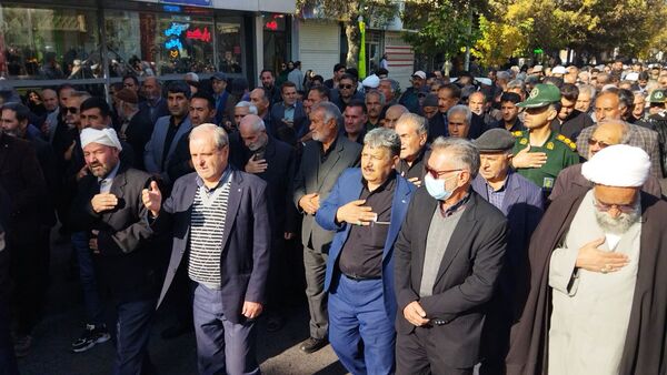 تشییع پیکر جانباز شهید علی فتح آبادی در نیشابور 