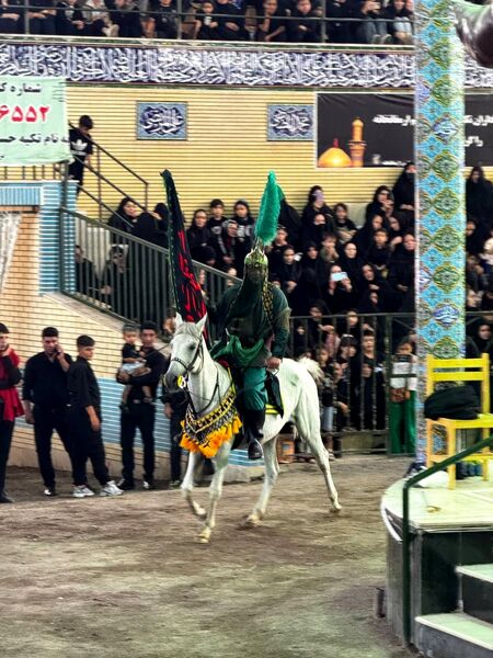 مراسم سنتی تعزیه‌خوانی در شهر ارمغان‌خانه زنجان 