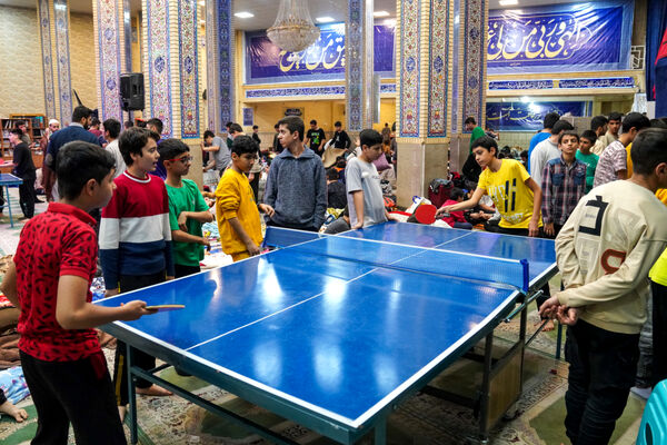 مراسم معنوی اعتکاف دانش‌آموزی